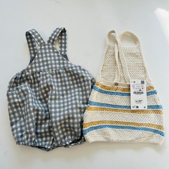 Zara Baby Girl Romper Bundle 6-9m NWT - Picture 2 of 2
